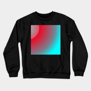 Holographic aqua and red watercolor gradient Crewneck Sweatshirt